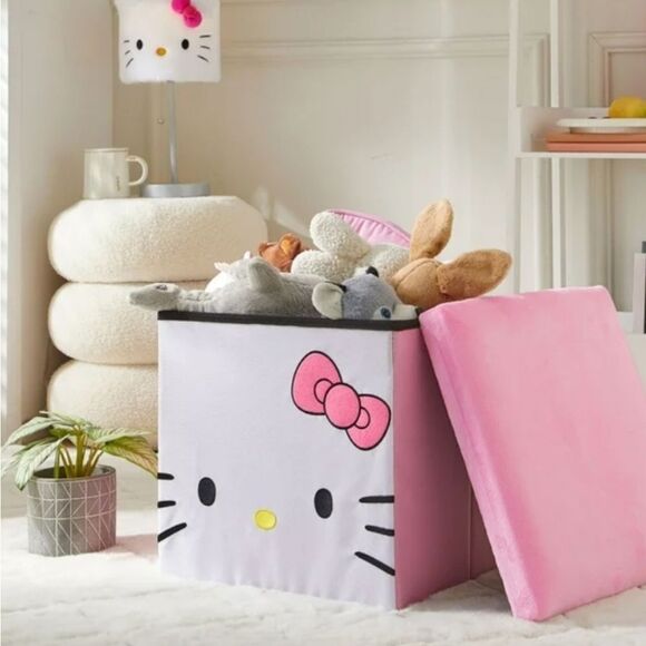 Hello Kitty Collapsible Storage Ottoman - Picture 3 of 16